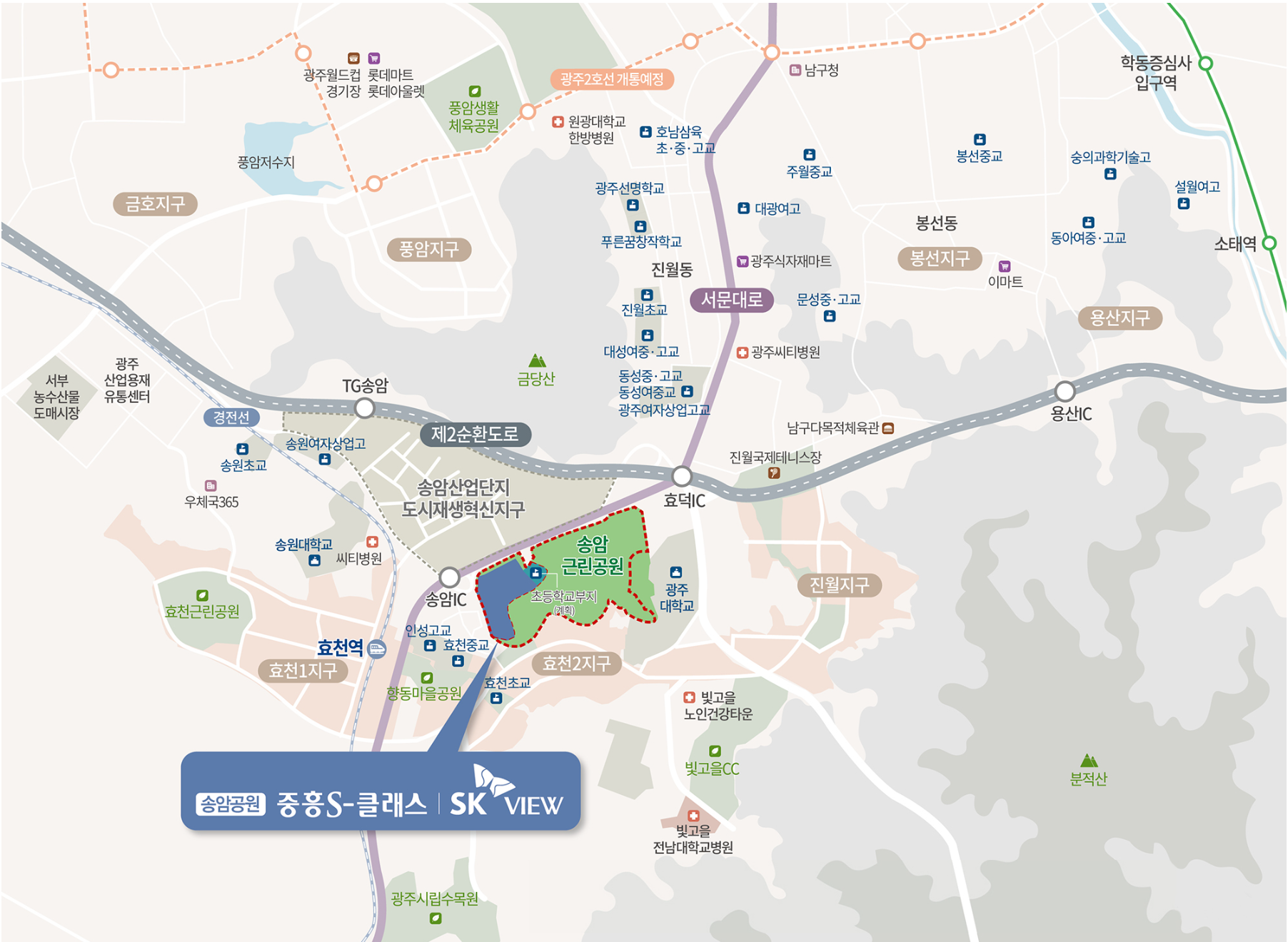 학동 비테라 시그니처 입지 안내 지도